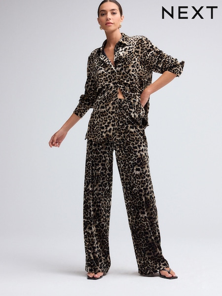 Animal - Velvet Wide leg Trousers (B78599) | €24