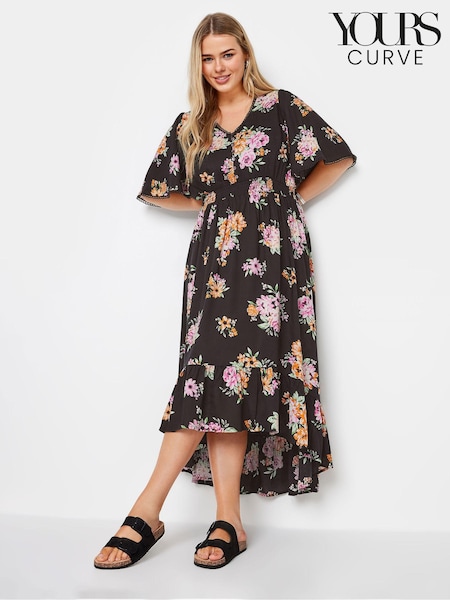 Черный - Yours Curve High Lo Dress (B78686) | €52