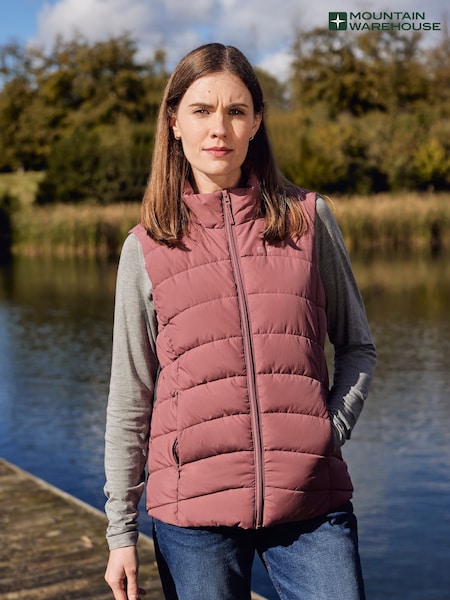 Светло-розовая - Mountain Warehouse Opal Womens Water-Resistant Padded Jacket (B78718) | €53