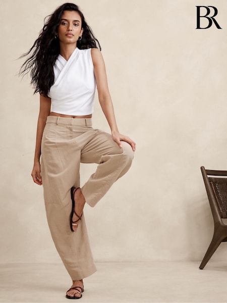 Banana Republic White Heavy Cotton Wrap Crop Top (B78847) | €44