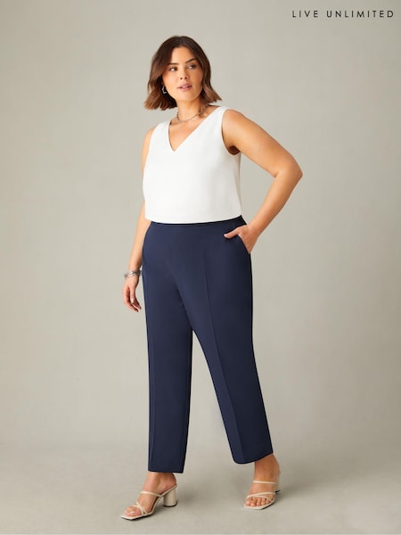 Live Unlimited Blue Curve Tailored Side Split Trousers (B79267) | €50