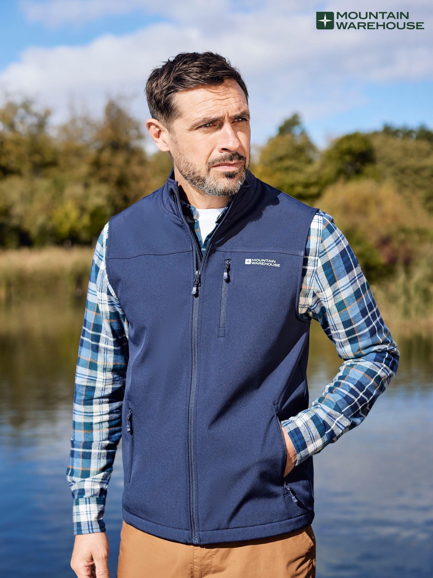 Blue Zip Through Print Short Gilets | Next Oman