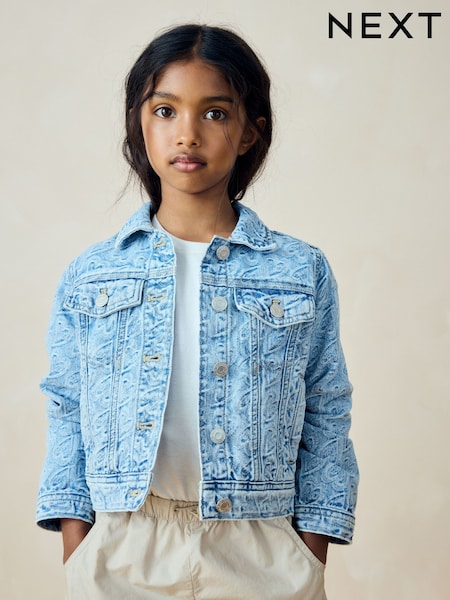 Mid Blue Denim Denim Heart Western 100% Cotton Jacket (3-16yrs) (B79985) | AED65 - AED86