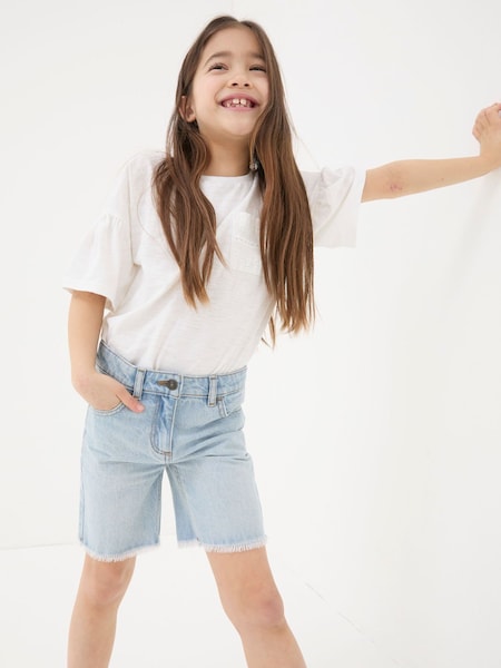 Blue - Fatface Denim Bermuda Shorts