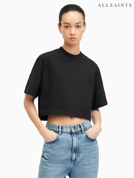 AllSaints Black Lottie T-Shirt (B80039) | €62