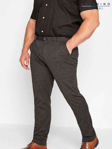 BadRhino Big & Tall Grey Stretch Regular Fit Trousers (B80137) | €58