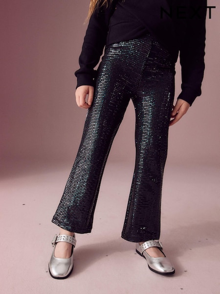 Black Sparkle Flared Leggings (3-16yrs) (B80270) | €7 - €9