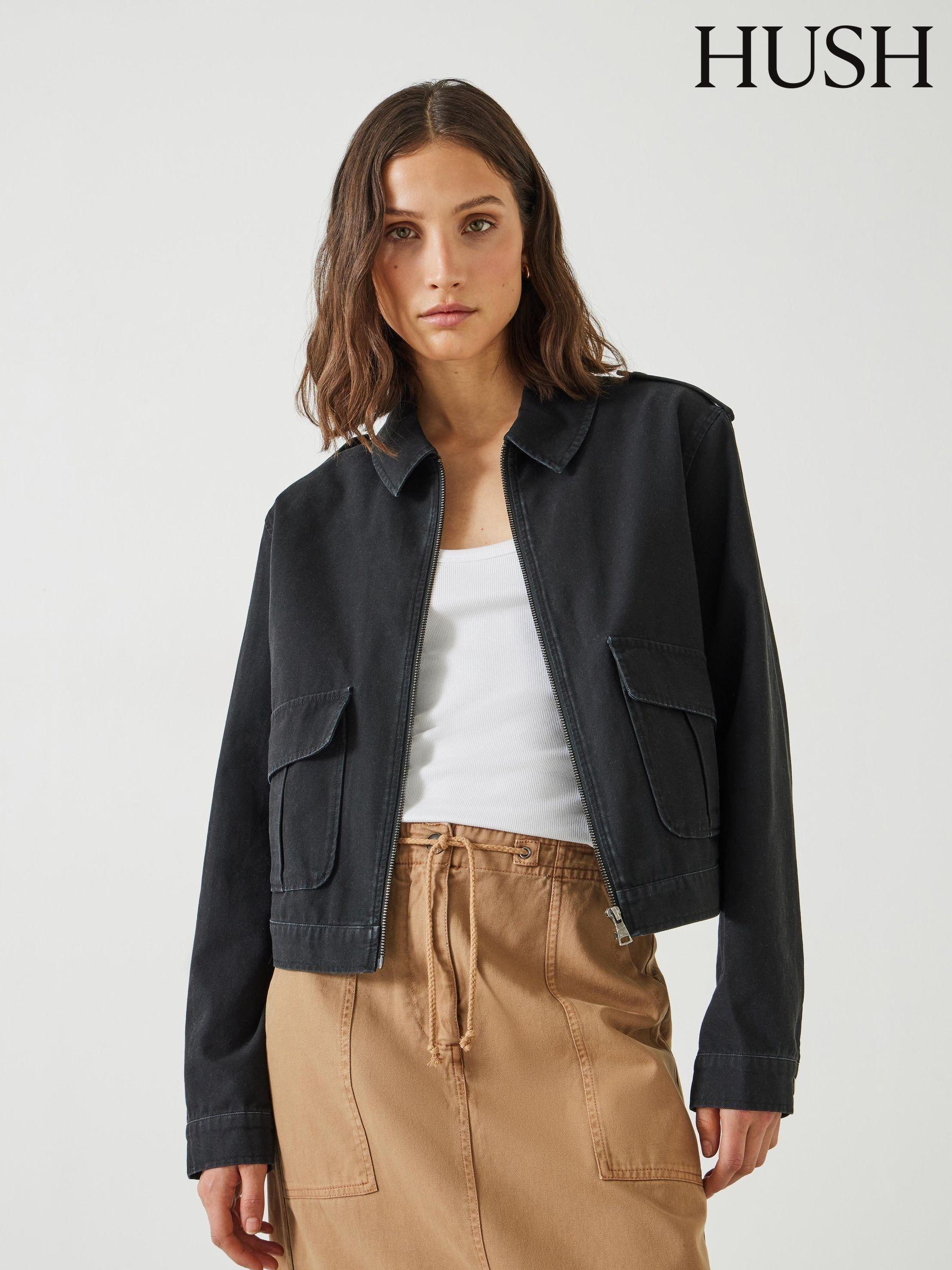 Womens black utility jacket new arrivals