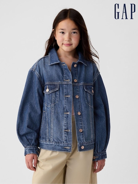 Gap Blue DÔEN Oversized Icon Denim Jacket (Kids) (B80323) | €52