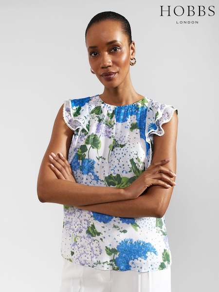 Hobbs White Simona Top (B80401) | €54