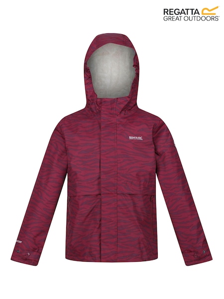 Regatta Purple Kids Bambee Waterproof Jacket (B80435) | AED122