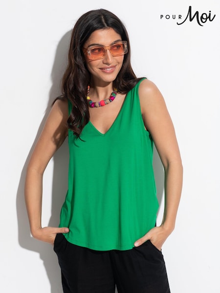 Зеленый - Pour Moi Sophie Fuller Bust Stretch V-Neck Vest (B80762) | €25