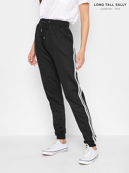 Long Tall Sally Black Side Stripe Stretch Joggers (B80800) | R$ 315