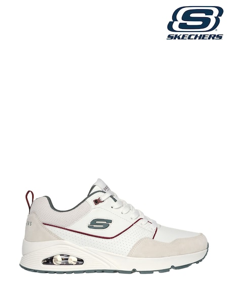 Skechers White Uno Retro One Trainers (B80826) | ₪397