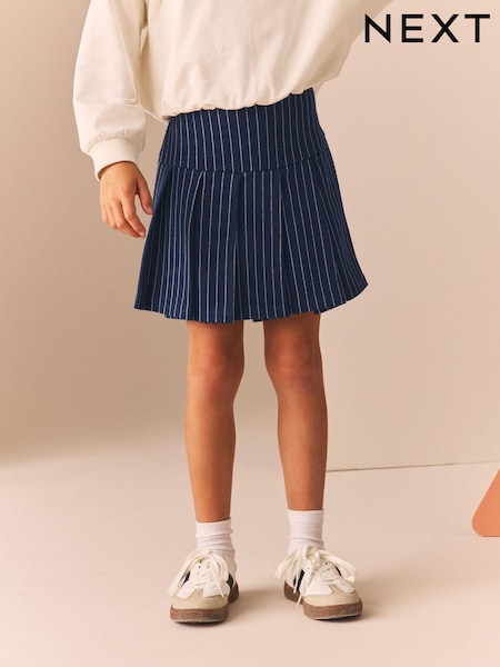 Navy Blue Stripe Pleated Skort (3-16yrs) (B80892) | € 3 - € 4