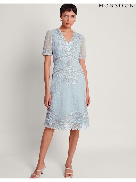Monsoon Siena Embroidered Dress (B80994) | €49