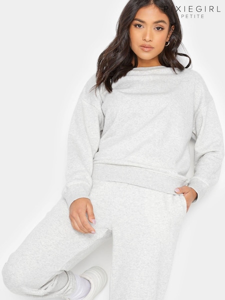 PixieGirl Petite Grey Crew Neck Sweatshirt (B81028) | 1,322 UAH