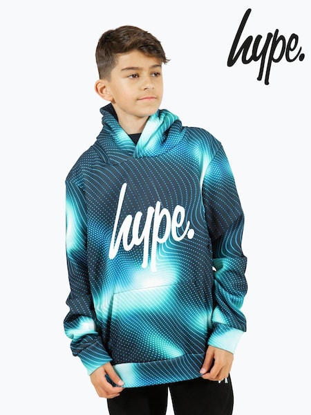 Hype Girls Multi Scribble Hearts Blue Hoodies (B81067) | 190 zł