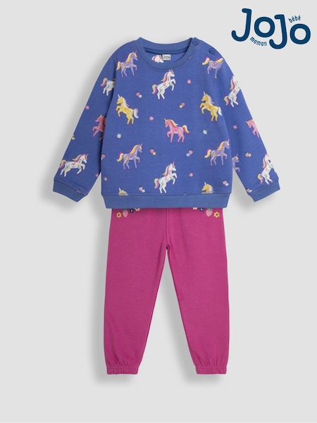 JoJo Maman Bébé Unicorn Sweatshirt and Joggers Set (B81124) | 48 €