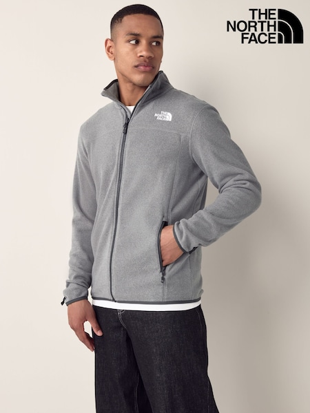The North Face Grey Glacier Full Zip Fleece (B81248) | kr1 580