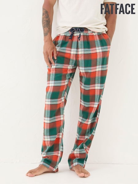 FatFace Helmsley Orange Check Pyjama Bottoms (B81256) | €29