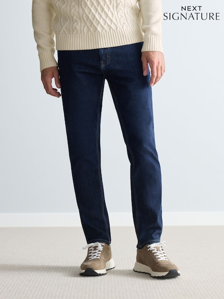 Indigo Blue Slim Fit Signature Cosy Inside Brushed Denim Jeans (B81295) | €21