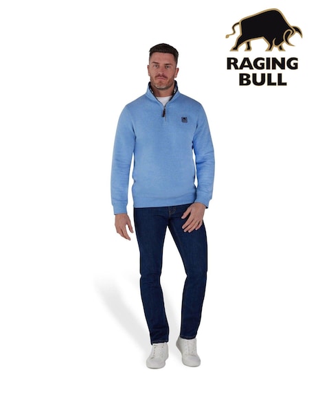 Raging Bull Blue Badge Quarter Zip Sweat Top (B81300) | €53 - €60