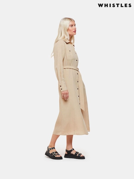 Whistles Blue Estella Shirt Dress (B81344) | €42