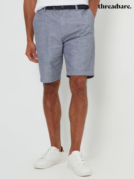 Threadbare Textured Belted 100% Cotton Shorts (B81381) | 20 €