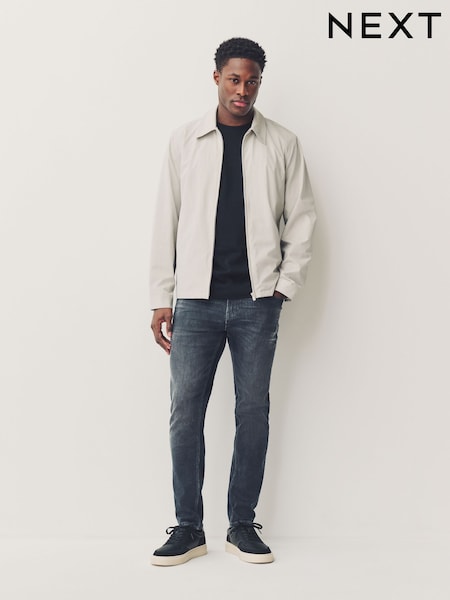 Anthrazitgrau - Enge Passform - Authentische Stretch-Denim-Jeans (B81683) | 42 €
