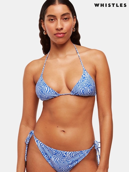Whistles Blue Ripple Wave Bikini Bottoms (B81690) | €64