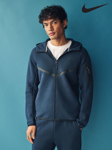 Nike Navy Tech Fleece Zip-Up Hoodie (B81835) | €145