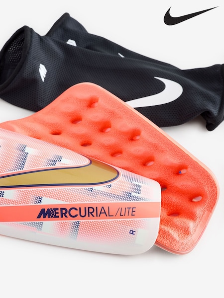 Nike White Mercurial Dream Speed Lite Football Shin Guards (B81888) | €21