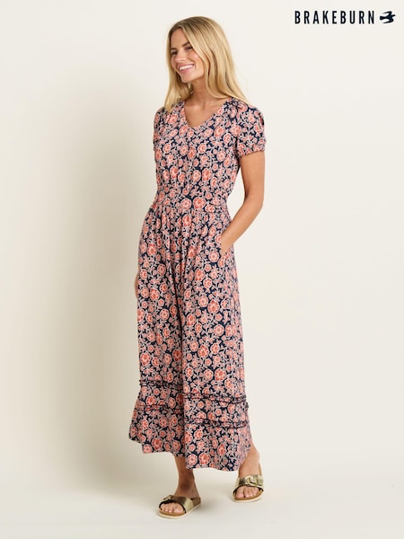 Brakeburn 100% Cotton Boho Floral Dress (B81928) | 338 LEI