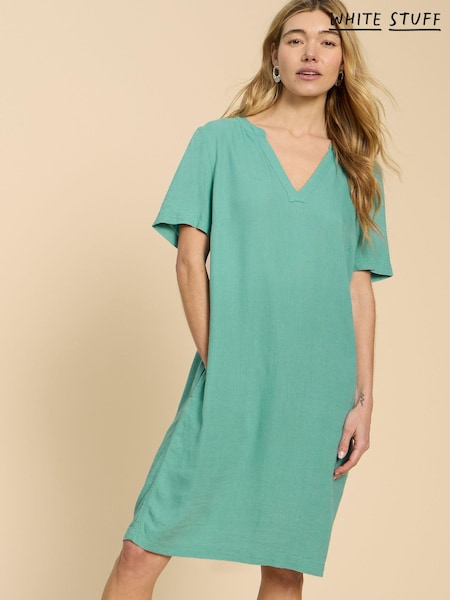 White Stuff Green Lydia Shift Dress (B82025) | €41