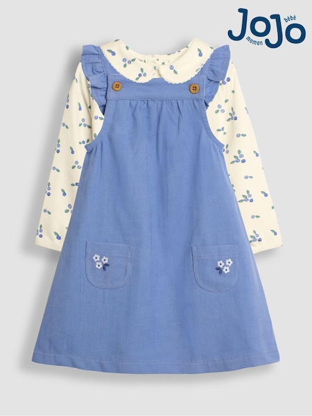 JoJo Maman Bébé Pretty Cord Pinafore Dress & Top Set (B82030) | 48 €