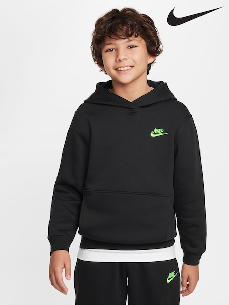 Nike Black Club Fleece Overhead Hoodie (B82062) | €48