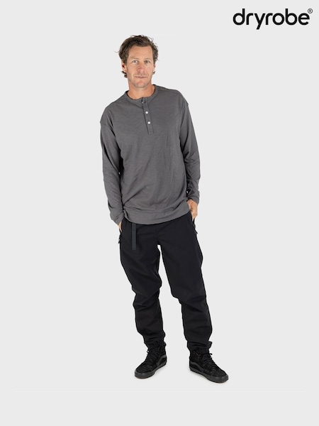 Black - Regular Dryrobe Dryrobe Thermal Trousers Unisex