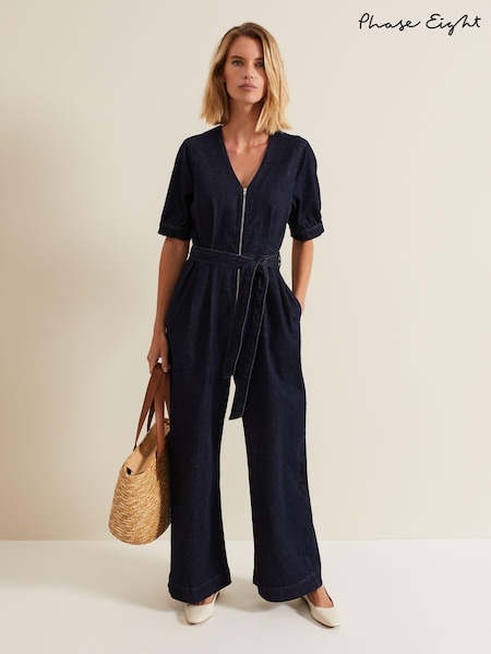 Phase Eight Blue Florisa Denim Jumpsuit (B82268) | €70