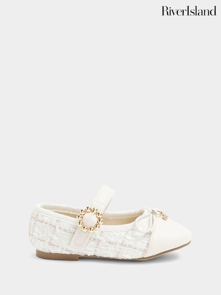 River Island Girls Boucle Ballerinas (B82381) | 64 LEI