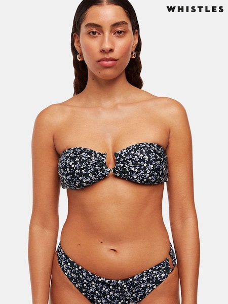 Whistles Black Forget Me Not Bikini Bottoms (B82438) | €27