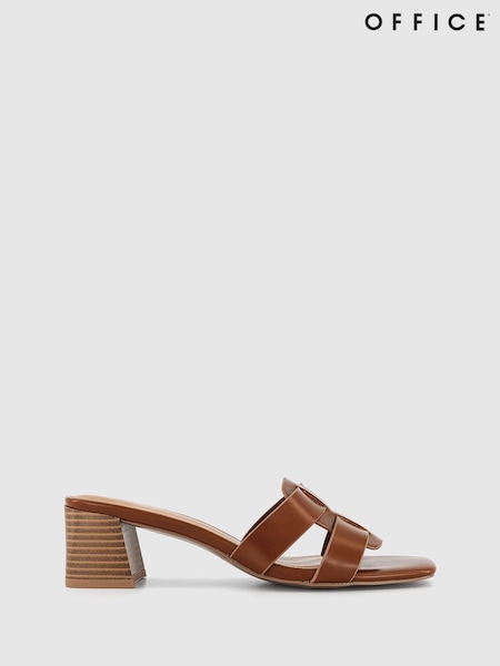 Office Brown Morzine Stacked Mule Sandals (B82544) | €27