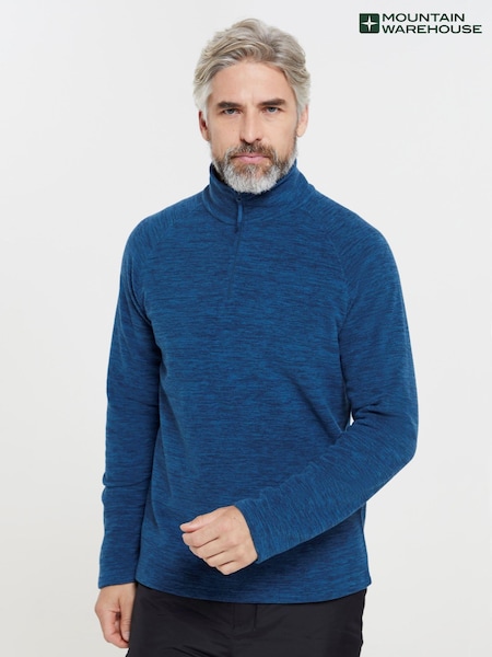 Mountain Warehouse Blue Chrome Mens Snowdon Micro Fleece (B82577) | €29