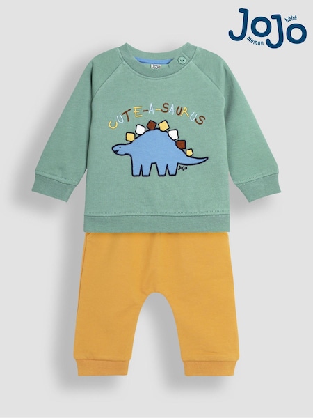 Jojo Maman Bébé Dinosaur Applique Sweatshirt & Jogger Set (B82658) | €45