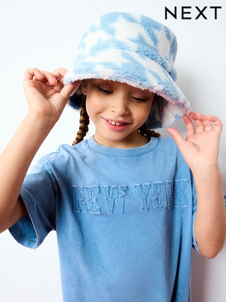 modra/bež (sintetična tkanina) borg - Bucket Hat (1-16yrs) (B82713) | € 6 - € 10