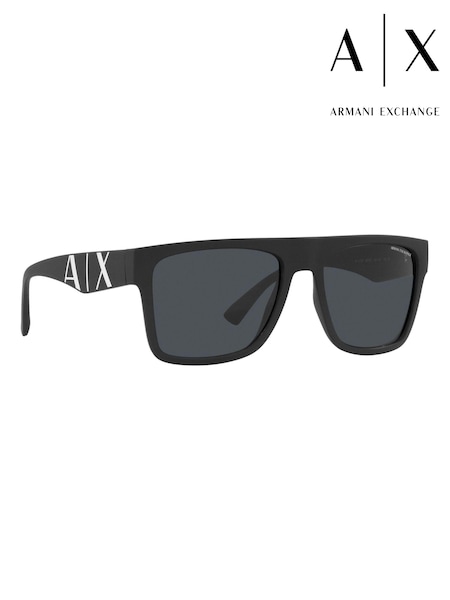 Armani Exchange Ax4113S Rectangle Black Sunglasses (B82714) | €94