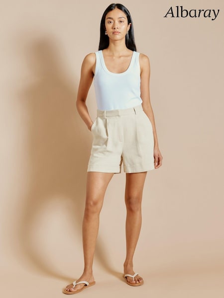 Albaray Natural Linen Twill Shorts (B82729) | €37