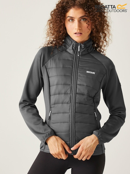 Regatta Grey Womens Clumber Hybrid V Walking Jacket (B83026) | €62