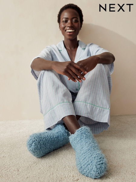 Blauw - Bootie Slipper Socks 1 Pack (B83085) | € 10