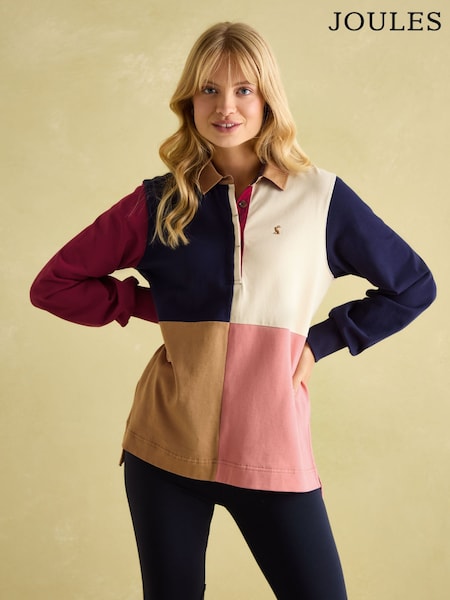 Joules Sammie Hotchpotch Heavyweight Cotton Rugby Shirt (B83151) | €79